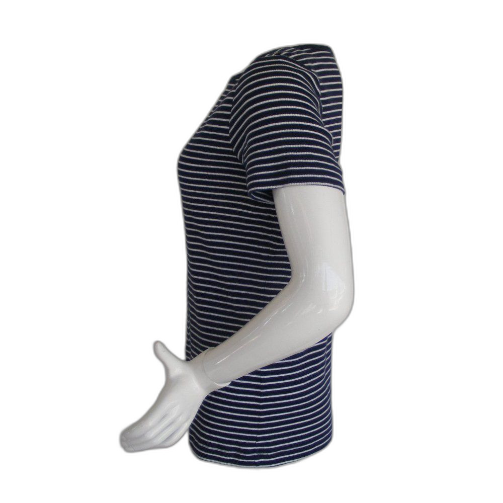 TOMMY BAHAMA Top, M, Blue/White stripe, Ribbed, SS - Picture 6 of 9